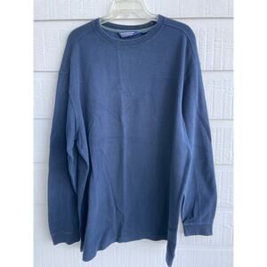 Men's Roundtree & Yorke Sweatshirt navy 2XT 100% Cotton